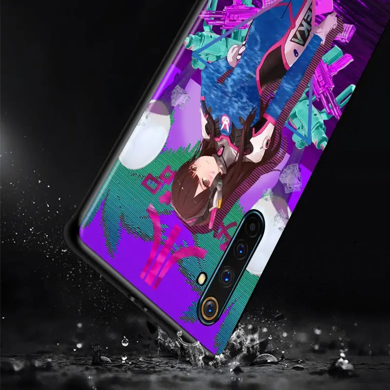 Anime Vaporwave For OPPO Reno A 2 3 4 5 Z ACE Z/F/SE/Lite A92020 A11 10 X  5 PRO Plus Pro (4G/5G) Black Phone Case