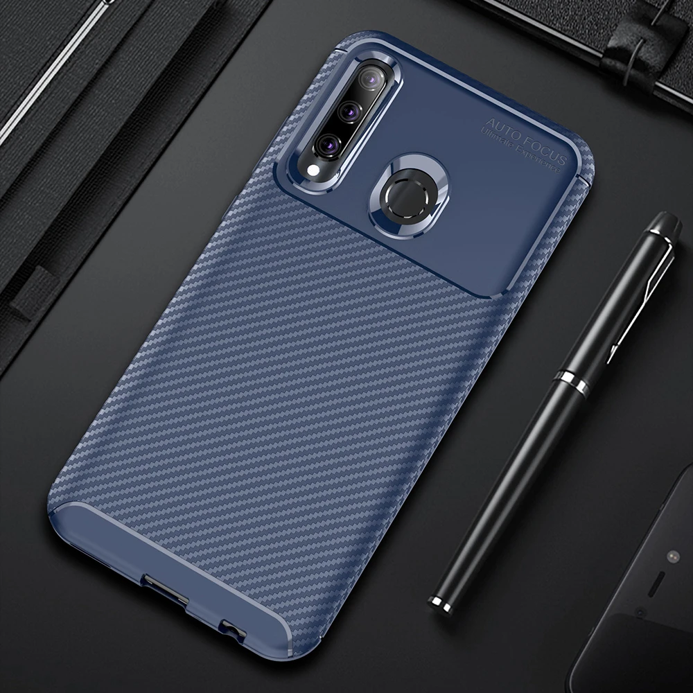 Матовый Мягкий ТПУ чехол из углеродного волокна для Huawei honor 8A 9x global 10 Lite 20s 10i 20i 20 lite