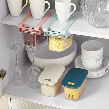 

Creative Slide Keuken Koelkast Vriezer Ruimte Saver Organisator Lade Koelkast Opbergdoos Rack Slide Plank Rack Organizer