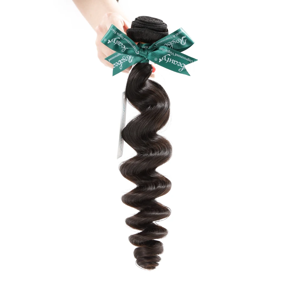 RosaBeauty Волосы Класса 8А перуанские волосы свободные волнистые пряди натуральный черный цвет 10-28 дюймов remy волосы для наращивания