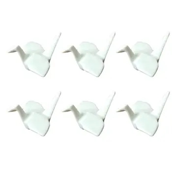

6 Pcs Japanese-style Ceramics Chopsticks Rests Handmade Thousand Paper Crane Chopsticks Holder Fork Knife Holder Rack - 5.5x5x3c