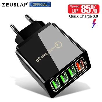 

EU/US/UK Plug USB Charger Quick Charge 3.0 For Phone Adapter for Huawei Mate 30 Tablet Portable Wall Mobile Charger Fast Charger