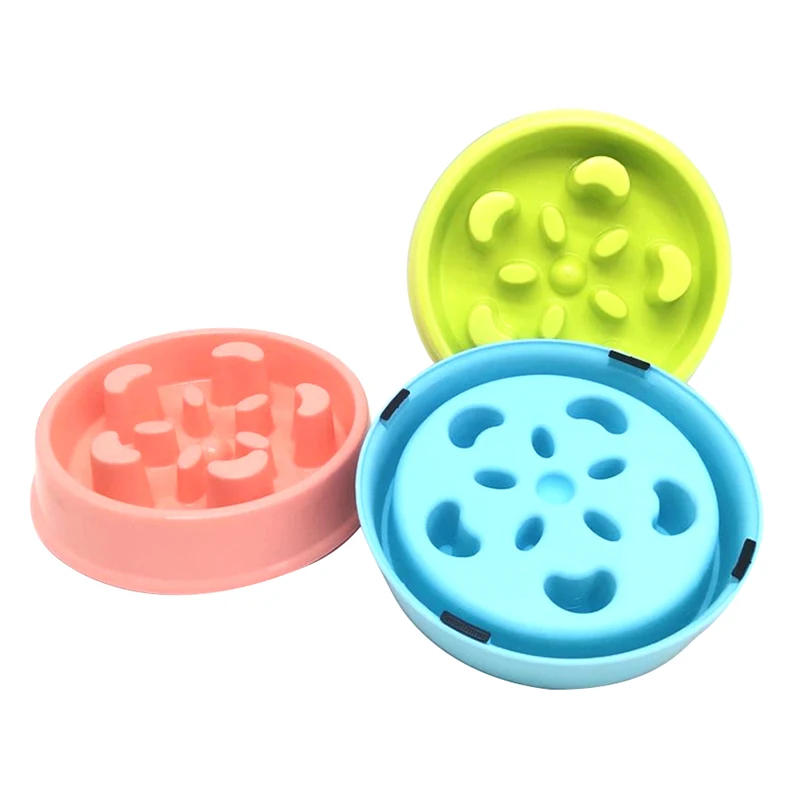 Eat Slow Dog Bowl Pet Dog Feeding Food Bowls Puppy Slow Down Eating
