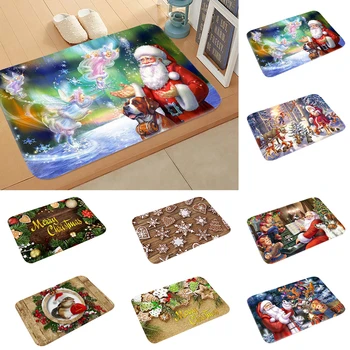 

Santa Claus Christmas Mat Outdoor Carpet Merry Christmas Decor for Home Christmas 2020 Ornaments Navidad Xmas Gift New Year 2021