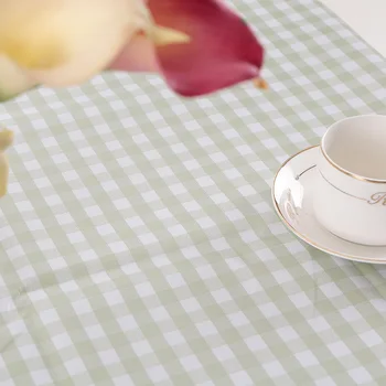

New Decorative Tablecloth Plaid Pattern Table Cover PVC Dustproof Waterproof Table Cover for Kitchen Dinning Tabletop Decoration