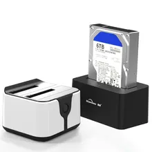 ##Special Price 2 Bay SATA USB 3.0 SSD enclosure HDD case usb hdd enclosure External Hard Drive Docking for 2.5/3.5inch HDD/SSD Offline Clone ##Special Price 2 Bay SATA USB 3.0 SSD enclosure HDD case usb hdd enclosure External Hard Drive Docking for 2.5/3.5inch HDD/SSD Offline Clone