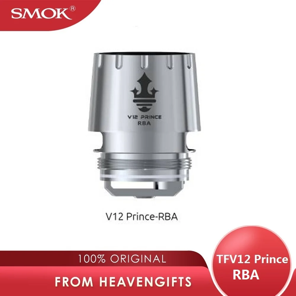 Оригинальный SMOK TFV12 PRINCE RBA катушка 0.25ohm двойной картридж для SMOK TFV12 PRINCE распылитель для DIY любителей электронной сигареты