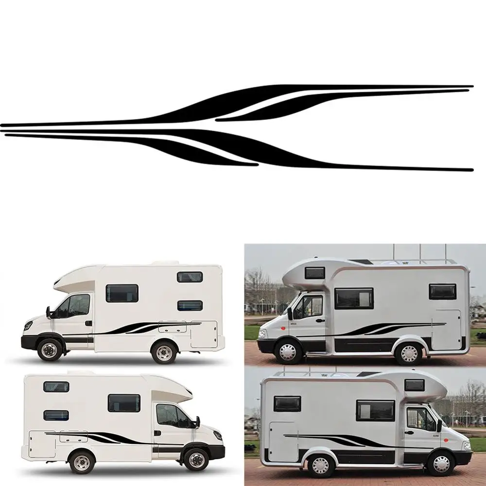 

Car Vinyl Graphics Body Stickers Side Decals Car Stripes Stickers Motorhome Car Stickers and Decals for Caravan Trailer Camper