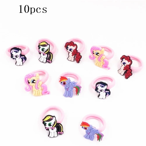 15-10pcs 10 шт./лот, заколки для волос с Микки и Минни, популярные Мультяшные резинки для волос, повязка на голову, рождественские аксессуары для волос для девочек, заколки для волос - Цвет: 15-10pcs