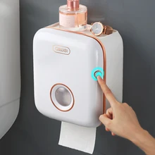 Stand Wall Mounted Waterproof Paper Towel Dispenser Holder Tissue Box Toilet Roll Holder for Toilet Paper Bathroom Organizer