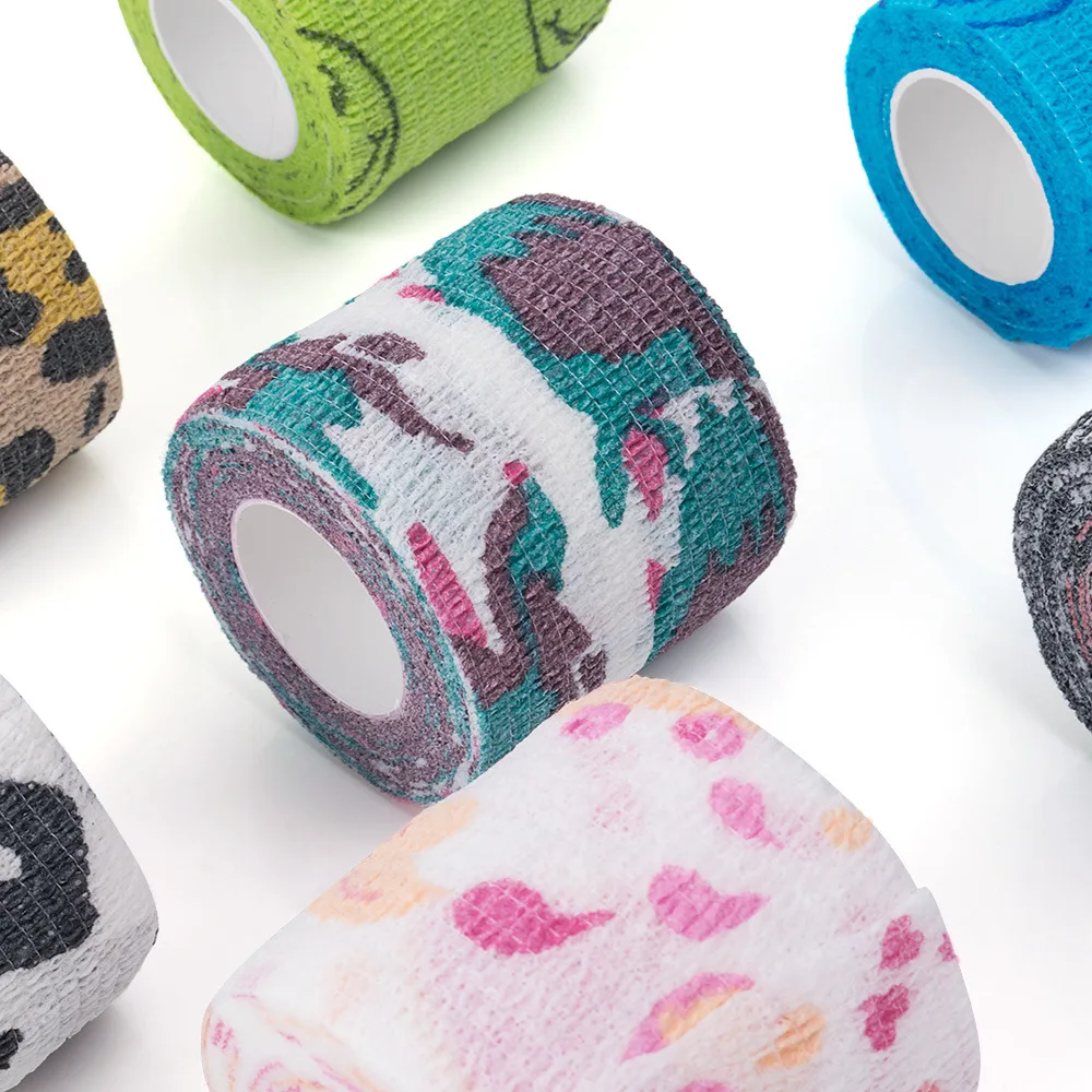 Tattoo Supplies Breathable Self Adherent Wrap Athletic Elastic Non Woven Cohesive Bandage For Tattoo Machine