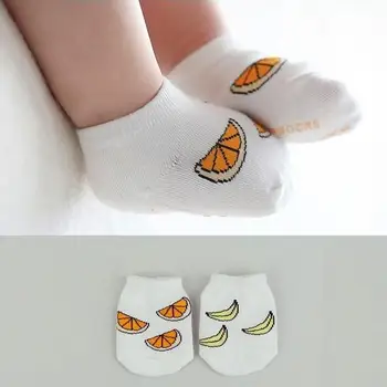 

1 Pair Spring Summer Kids Cotton Socks Newborn Boy Girl Printed Socks For Babies Children Short Socks