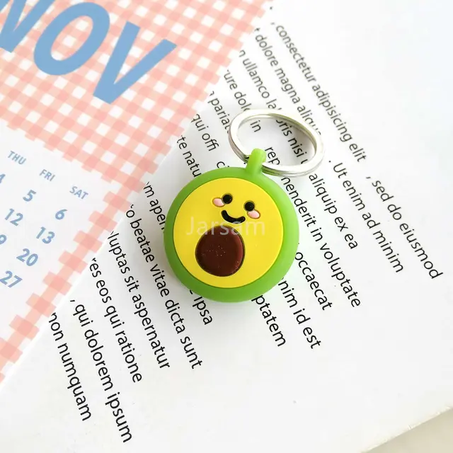 Lovely Cartoon Silicone Soft Protective Sleeve For AirTag Keychain Pet Child Anti-lost Device for Air Tag Protect Case Cover Smallavocado