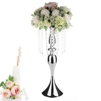 

S-shaped crystal acrylic bead curtain rotating road lead wedding props Ferris wheel Mermaid candlestick flower bracket vase