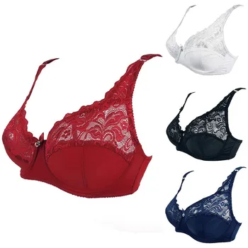 

Plus Size Sexy Lace Bras For Women Underwired Hollow Out Bra Bralette Womens Underwear Delicate Embroidery Lingerie Brassiere
