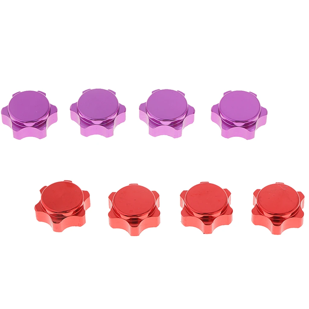4Pcs Aluminum Wheel Hub 17mm Hex Nut for  2.0 2.0T 3.0 3.0E 1/8 RC Car