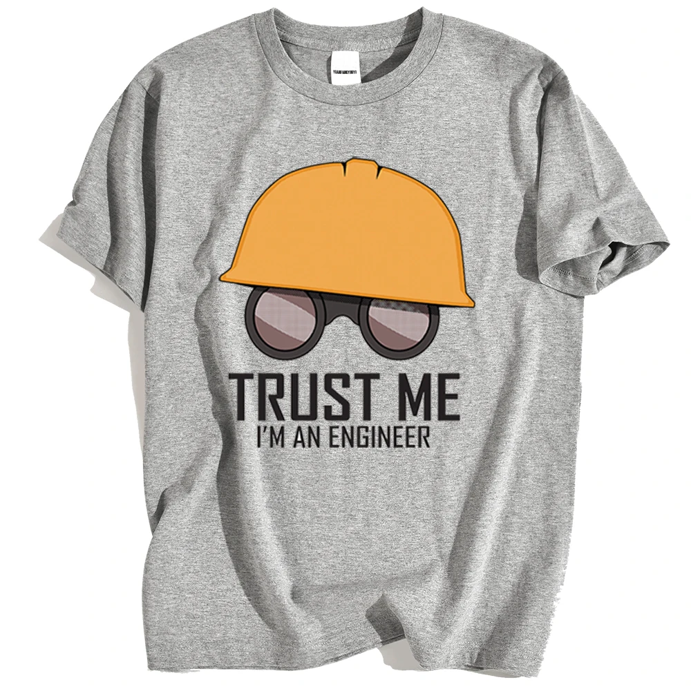 Мужская футболка с принтом Trust Me Im An инженера хлопковая Футболка в стиле