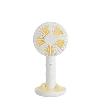 

Portable Handhold Fan With Rechargeable Built-In Battery Usb Port Design Handy Mini Fan For Smart Home