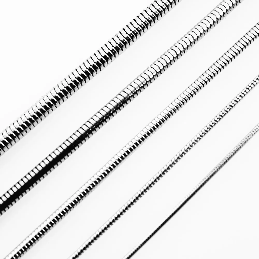 Мужская цепь из нержавеющей стали 316l 1 2/1 5/2 5/3 2 мм 40 90 см|necklace jewelry|chain necklacesnake necklace |