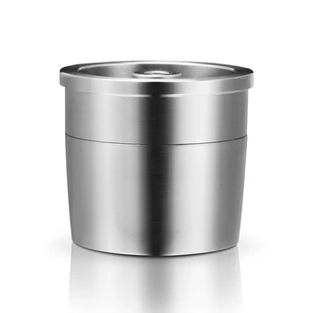 

Compatible with Illy Coffee Machine Maker/Stainless Steel Metal Refillable Reusable Capsule Fit for Illy Cafe Capsule