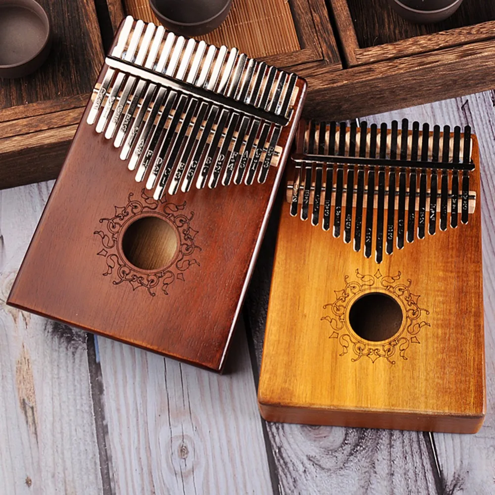 17 клавиш Kalimba игрушечное пианино Африке Инструмент Корпус из красного дерева музыкальный инструмент