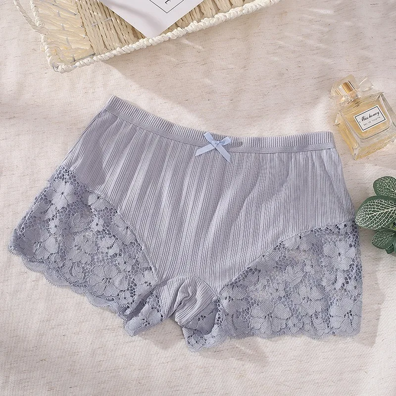 Summer waist thread cotton anti-walklight safety pants sexy pants edge lace breathable comfort women's  safety shorts