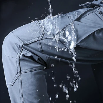 

Winter Outdoor Soft Shell Charge Trousers Men Warm and Windproof Waterproof Fleece Trousers Large Size Ski Mountaineering Pants