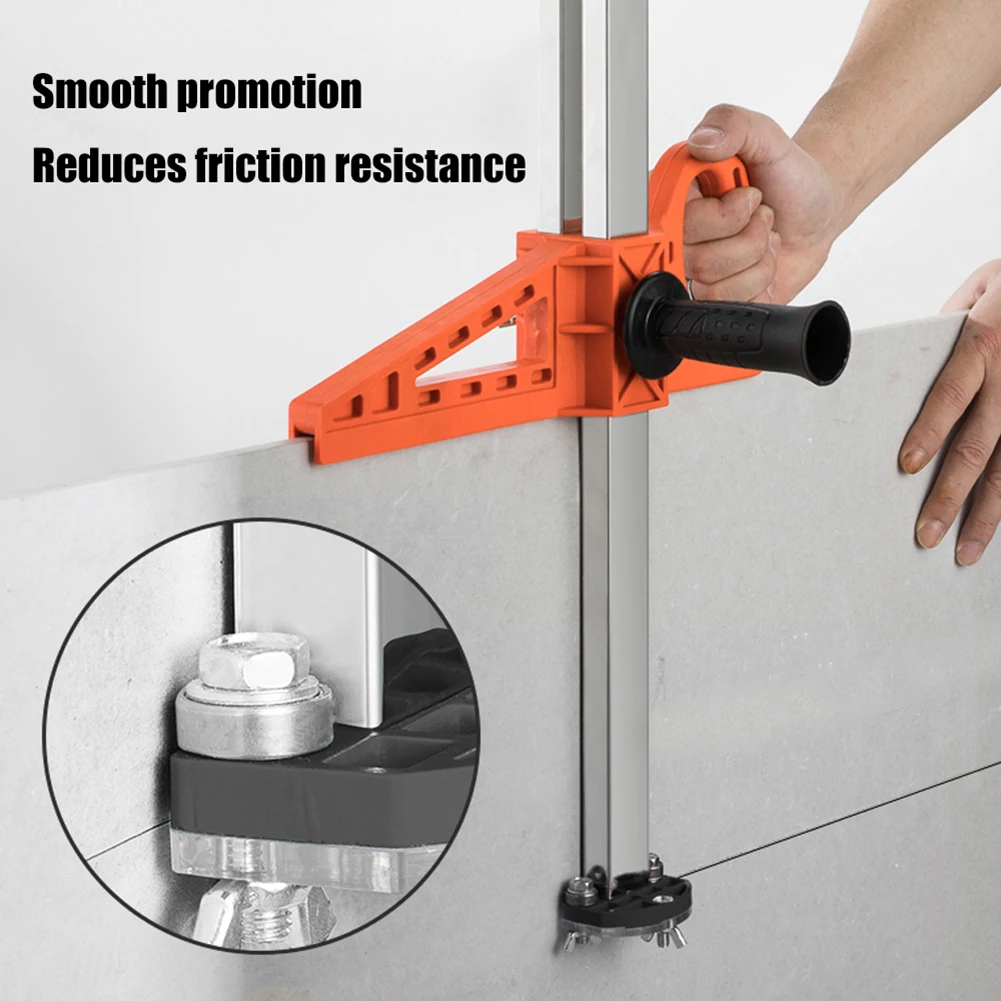 Durable Fixing Manual Gypsum Board Cutter Adjustable Hand Push Drywall Cutting Tool Double Handle with Stainless Steel Ruler