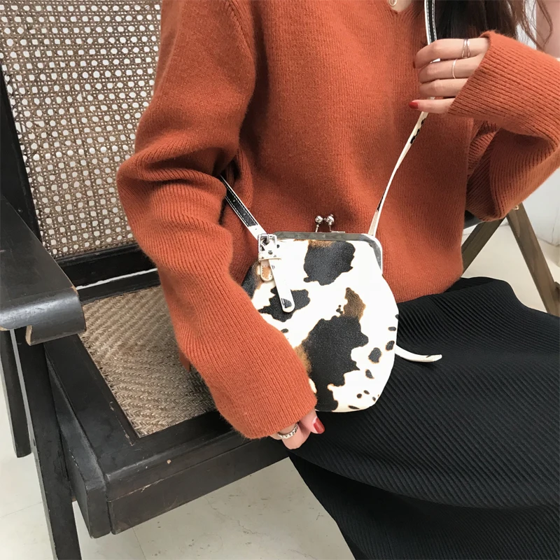 Bag Women's Wild Cow Clip Handbag Small Fashion Purses Luxury PU Shoulder Bags For Ladies Fashion Designer Female Messenger Bag