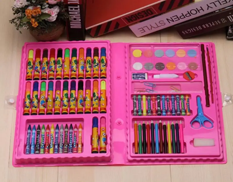 Crayon акварель ручка для маленьких детей с изображением канцелярский комплект