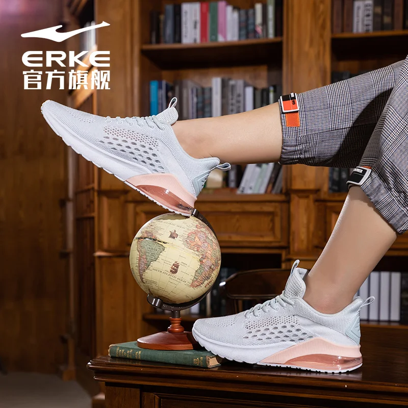 Erke running shoes new autumn 2020 women's air cushion running shoes comfortable and cushioned running shoes