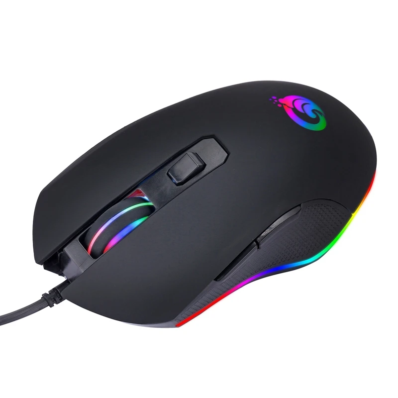 AAAJ-G70 Проводная игровая мышь USB 6 кнопок 3200 dpi Бесшумная оптическая компьютерная мышь геймерская мышь для ПК ноутбука игра RGB