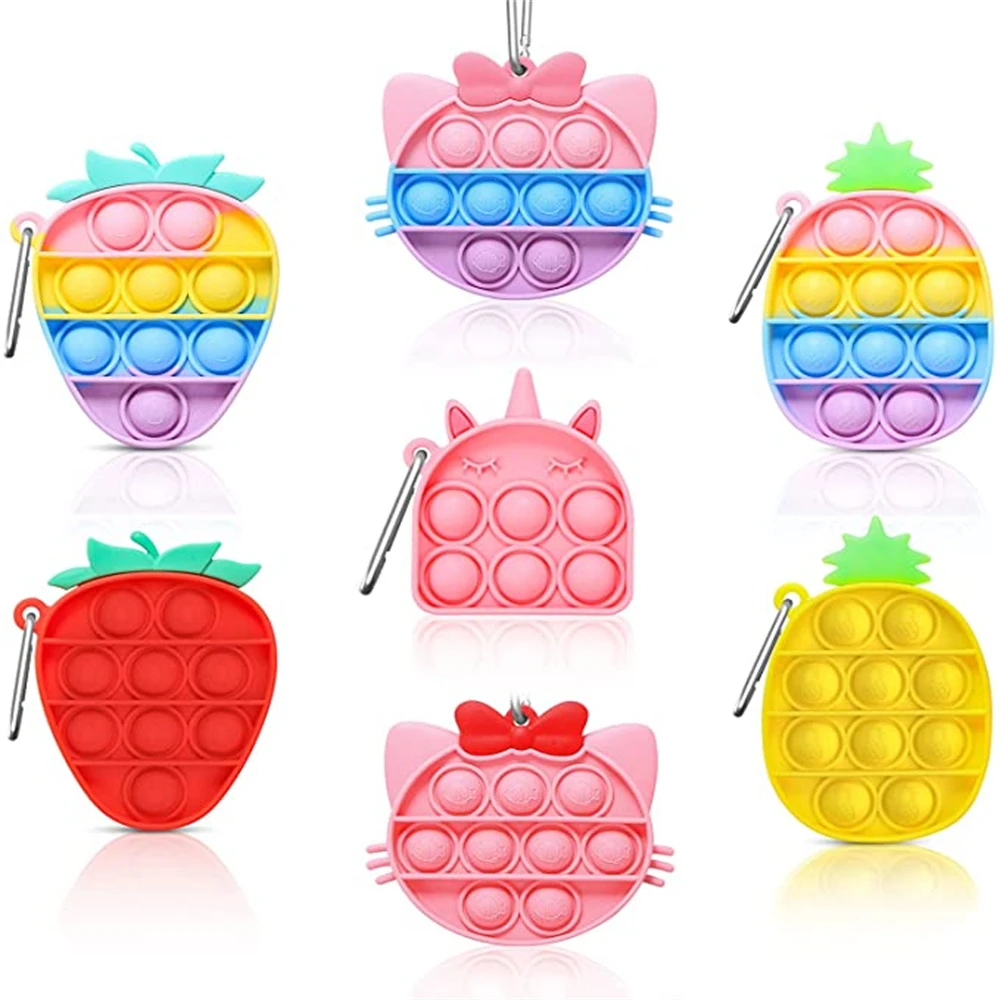 Game Keychain Toy Sensory Silicone 