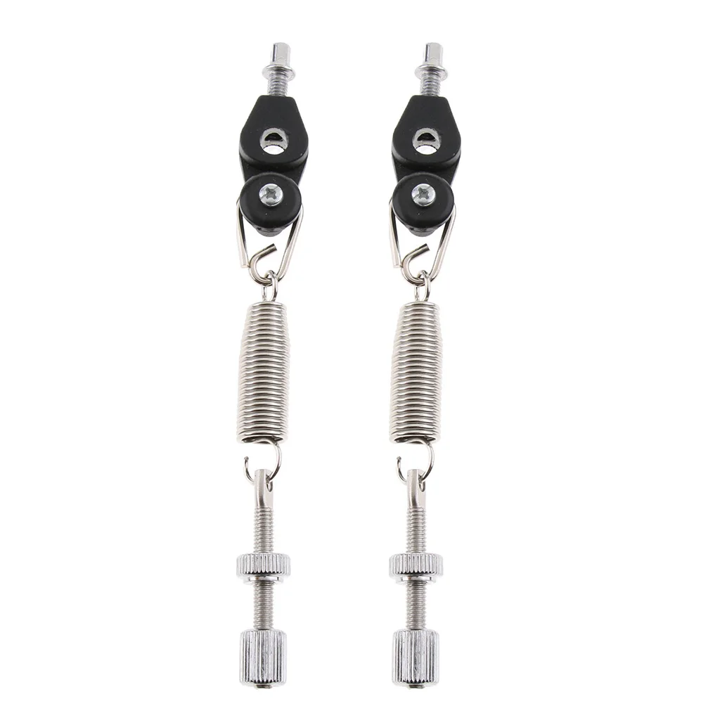2pcs Bass Drum Foot Pedal Spring with D-ring Springs Tensioner for Drummer