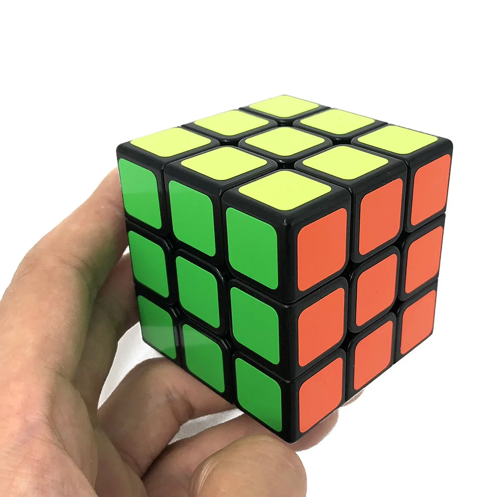 Игра с детскими образовательными гладкими трехслойными кубиками Рубика 5,5 см Intelligence Rubik's Cube Релаксация Promoti