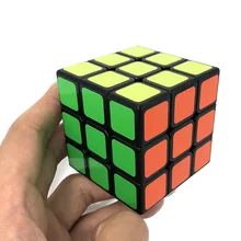 Игра с детскими образовательными гладкими трехслойными кубиками Рубика 5,5 см Intelligence Rubik's Cube Релаксация Promoti