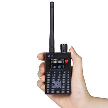 

New 1MHz-8000MHz Wireless Signal Detector Radio Wave WiFi Bug Detector Camera Full-Range RF Detector G318 EU/US PLUG