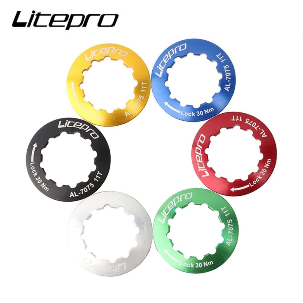 Litepro MTB Mountain Road Bike Cassette Flywheel Cover Folding Bicycle Aluminum Alloy Freewheel Cap Ring Lock bicycle cassette,bicycle parts,bike freewheel