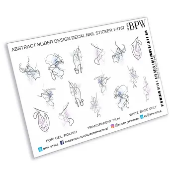 

Slider design abstract lines, BPW. style, nail stickers, sd1-1767