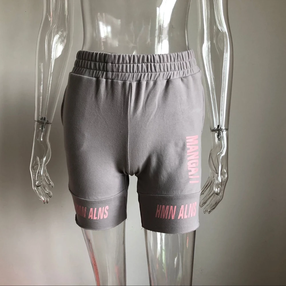 XLLAIS Женские сексуальные эластичные повседневные женские шорты обтягивающие серые брюки Прямая поставка одежда высокого качества уличная одежда