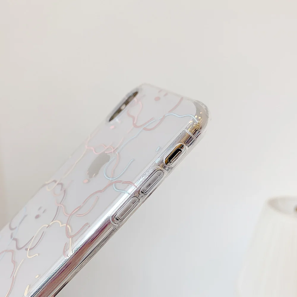 Чехол для телефона с милыми мультяшными облаками и собаками для iphone 11 11Pro Max X XS XR 7 8 Plus, прозрачный Забавный чехол-накладка