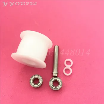

2pcs Printer Mutoh RJ900C VJ1604 VJ1300 printer white pulley gear wheel for Epson 7880 7800 9880 9800 belt gear pulley roller