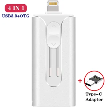 

Usb Flash Drive For iPhone 6 6S 6Plus 7 7S 7P 8 8Plus X iPad Lightning USB Memory Stick 64GB Pendrive for iOS External storage