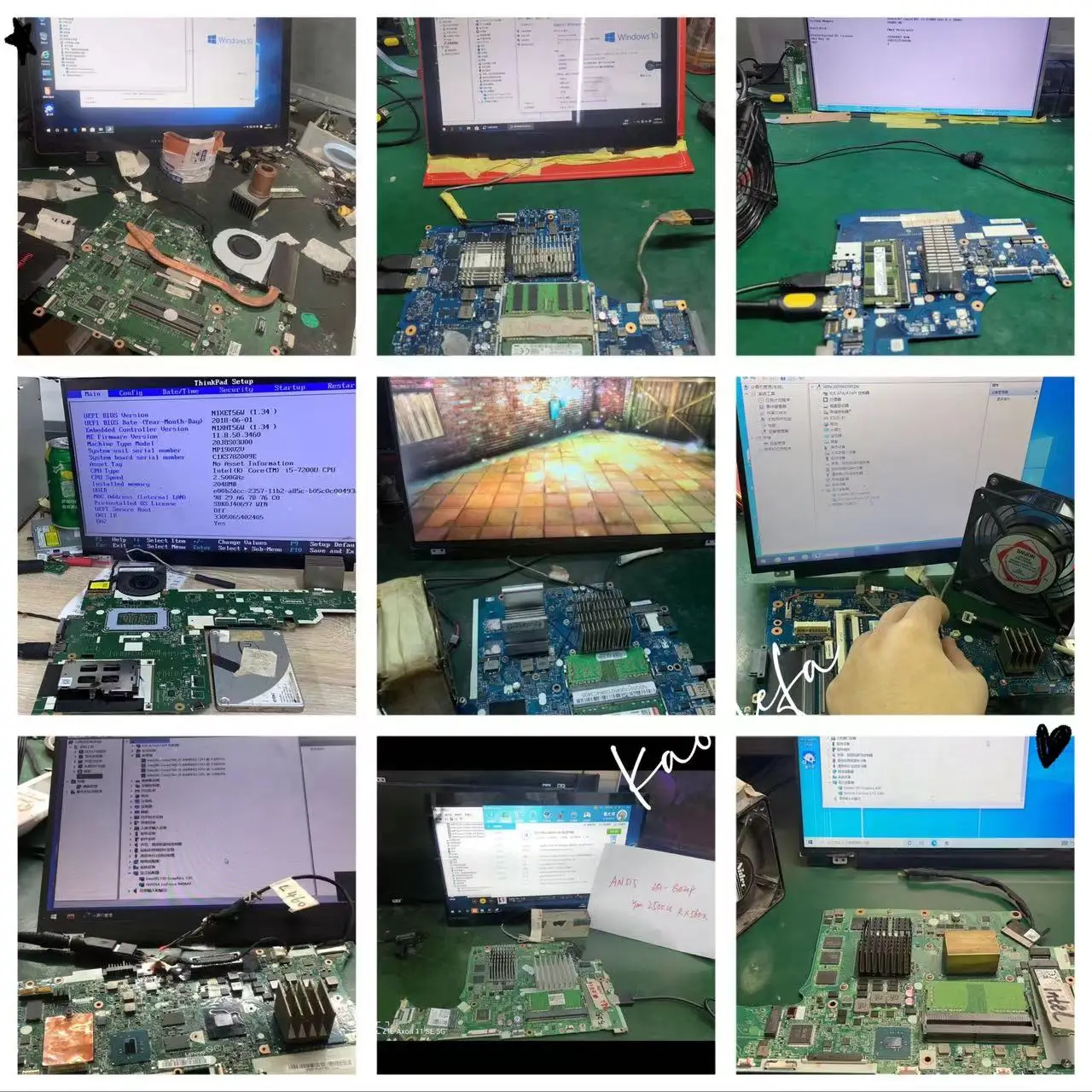 Motherboard CPU:I3-5010U SR23Z DDR3 CN-0G2YCV G2YCV C82TW Mainboard 100% Testado