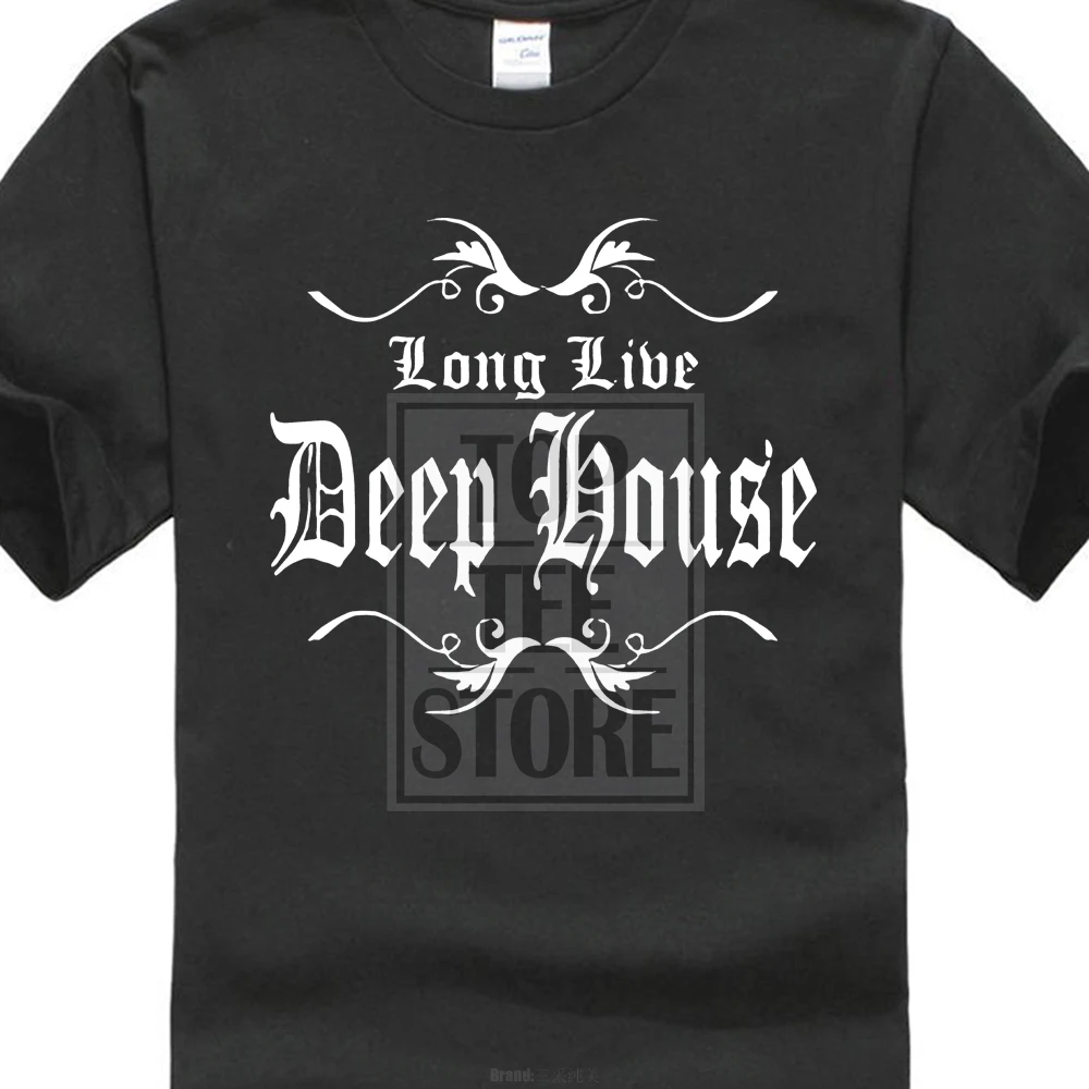 

Personality Brand Men Cool Long Live Deep House 3D Printed Short Sleeve Tees Men'S Fashion T Shirts