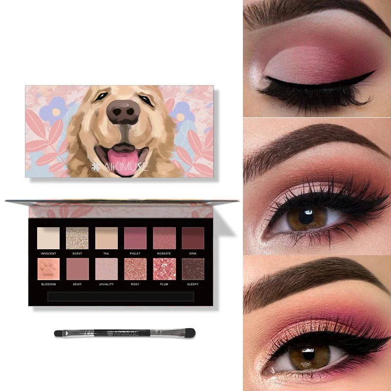 Animal Eyeshadow Pallete Glitter Sequins Matte Eye Make-up Pallet Make Up Shadow Palette Professional Eyeshadows Pigment