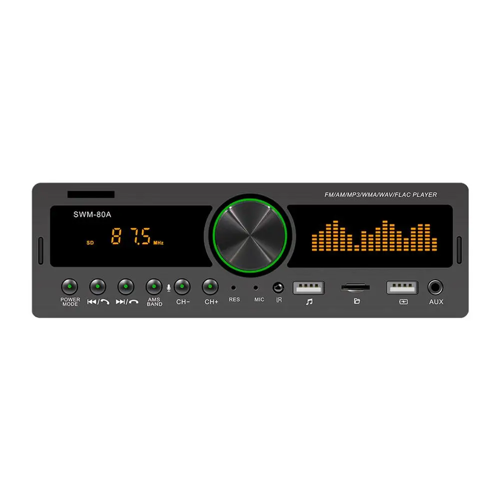 Автомагнитола 1 DIN автомобильная аудиосистема FM Bluetooth mp3-плеер сотовый телефон