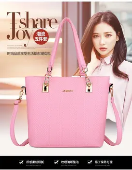 

2020 New Style Crossbody Bag Korean-style Fashion Embossed Five-Piece Different Size Bags Handbag clutches women