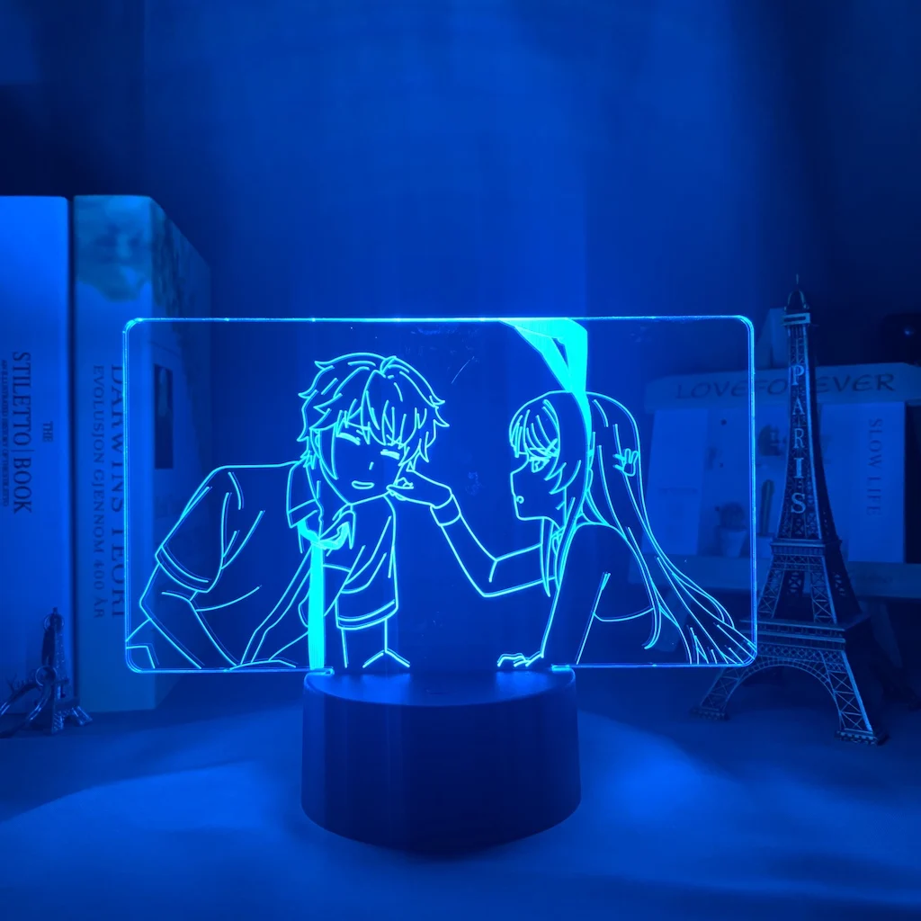 3d Anime Lamp Mai Sakurajima Figure Nightlight for Kids Bedroom Decor Night Light Birthday Gift Bunny Girl Manga Led Light