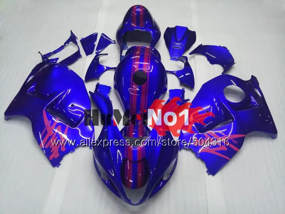 Hayabusa For SUZUKI GSX-R1300 1996 1997 1998 99 00 01 27MC.137 Hot blue GSXR 1300 GSXR1300 96 97 98 1999 2000 2001 Fairings - Цвет: No. 16